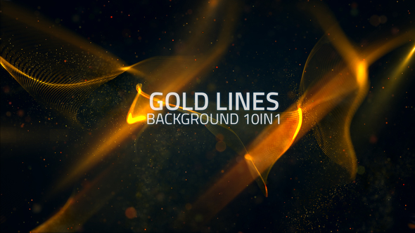 Gold Lines Background 10in1