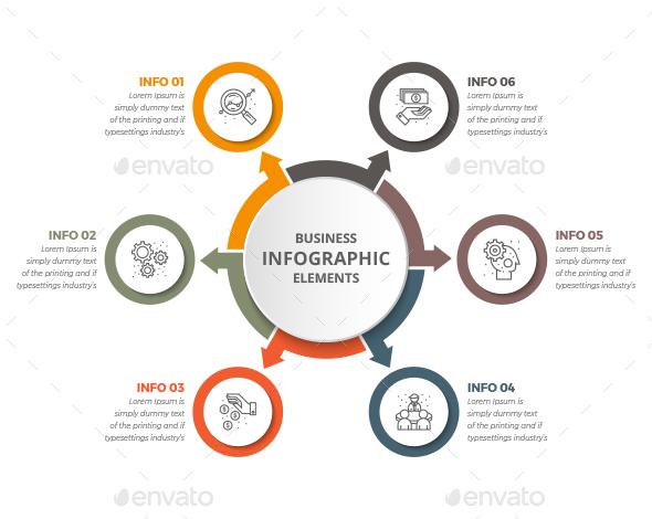 Simple Business Circle Infographic - Infographics