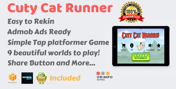 Cuty Cat Runner - CodeCanyon 22306214