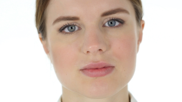 Tense Woman Face, Headache, Stock Footage | VideoHive