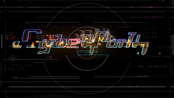 Cyberpunk Glitch Logo