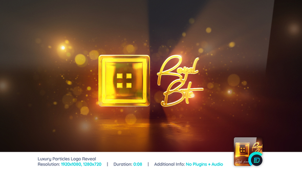 Luxury ParticlesReflection Logo - VideoHive 22308246
