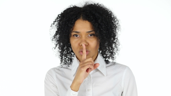 Gesture of Silence By African Woman alt