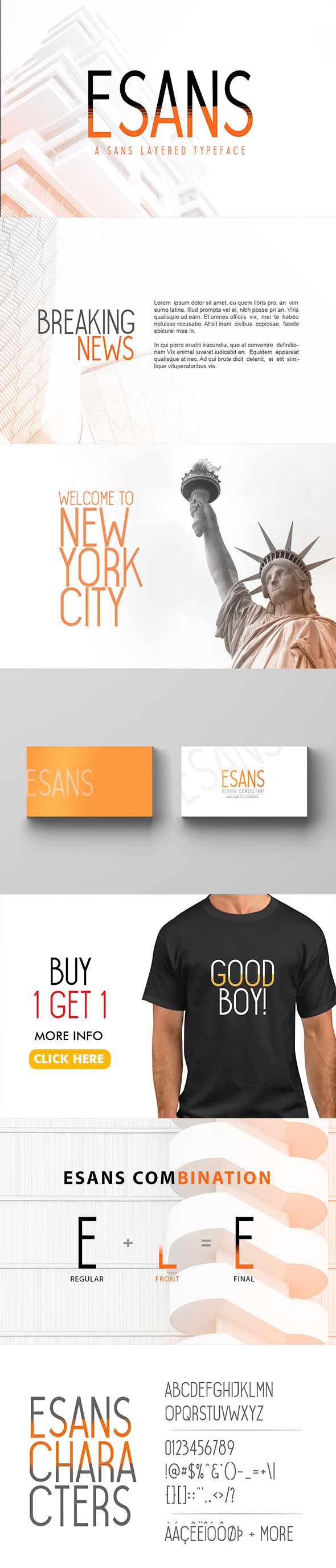 Esans Layered Font - Sans-Serif Fonts