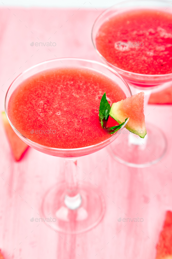 Watermelon margarita cocktail Stock Photo by bondarillia | PhotoDune