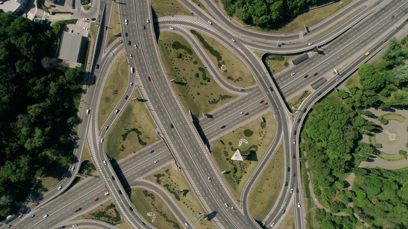 View of a Turbine Road Interchange in Kiev by ronedya | VideoHive