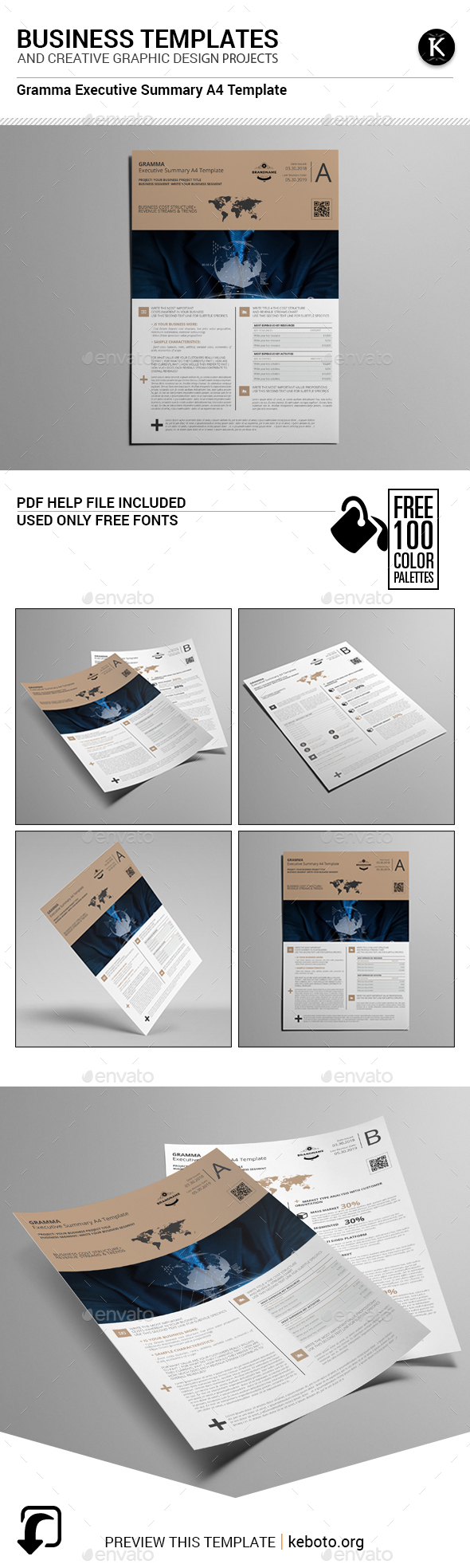 Gramma Executive Summary A4 Template - Miscellaneous Print Templates