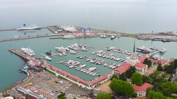Sea Port in Sochi Russia alt