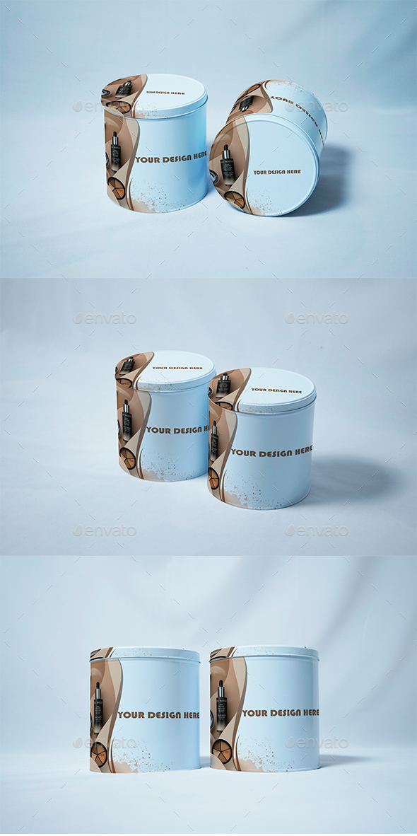 Realistic Can Mockup