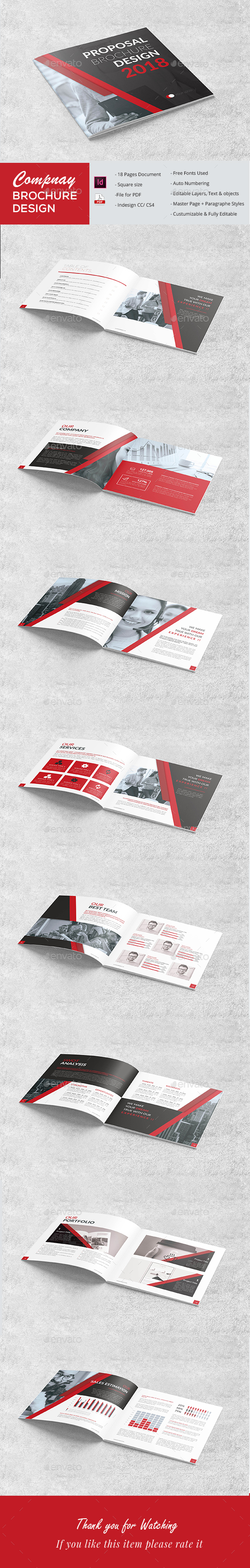 Square Proposal - Brochures Print Templates