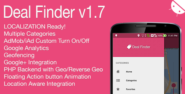 Deal Finder Full Android Application v1.7 - CodeCanyon Item for Sale