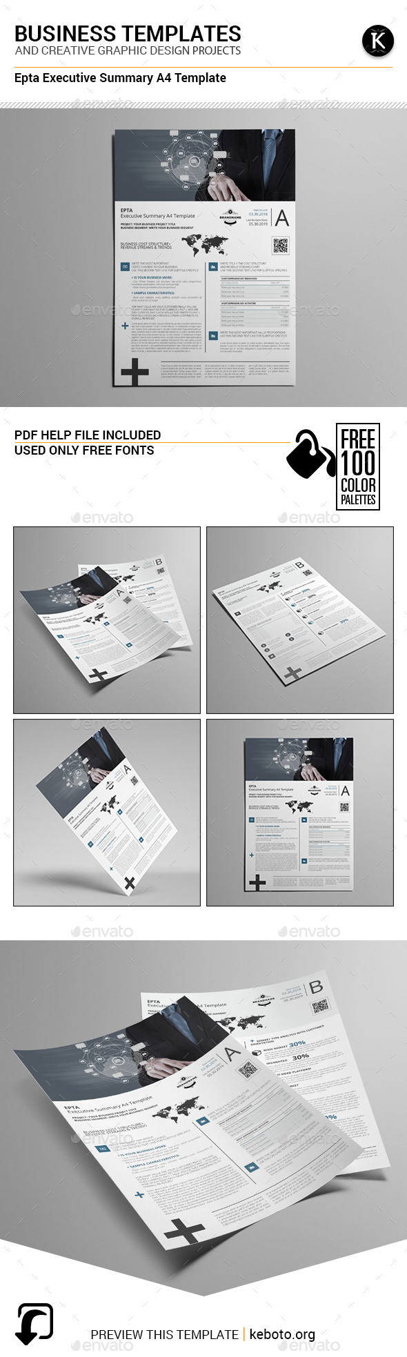Epta Executive Summary A4 Template - Miscellaneous Print Templates
