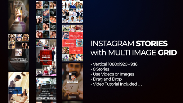 Instagram Stories with Multi Image Grid
