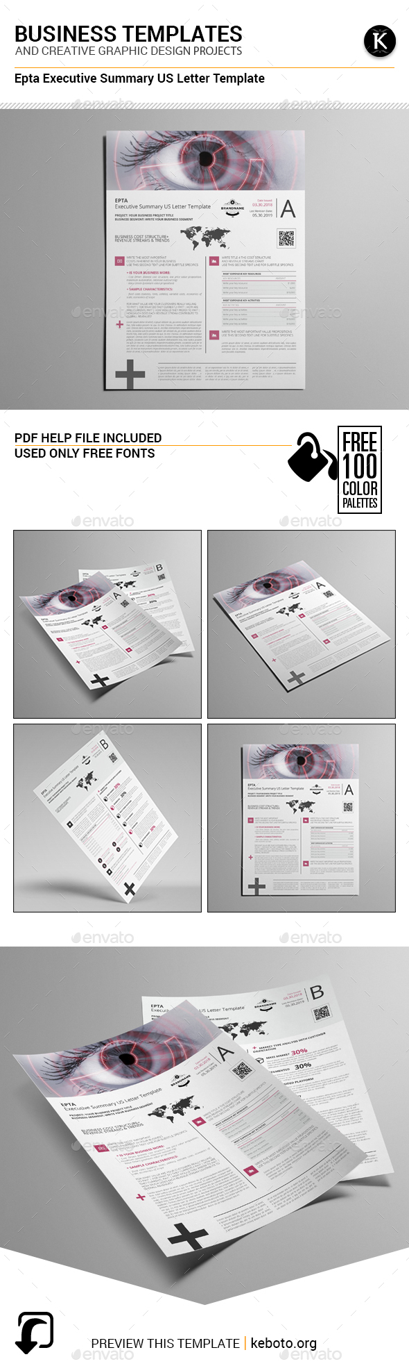 Epta Executive Summary US Letter Template - Miscellaneous Print Templates