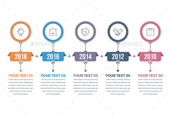 Horizontal Timeline Infographics - Infographics
