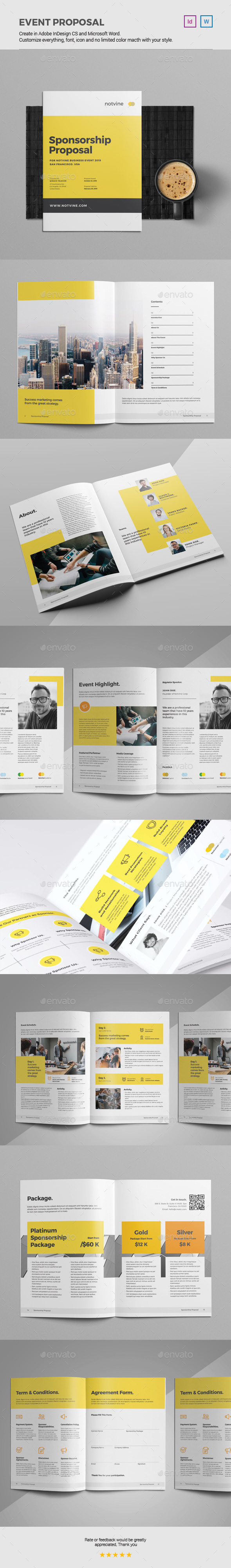 Event Proposal Template - Proposals & Invoices Stationery