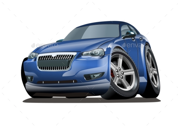 Cartoon Vector Car - Man-made Objects Objects