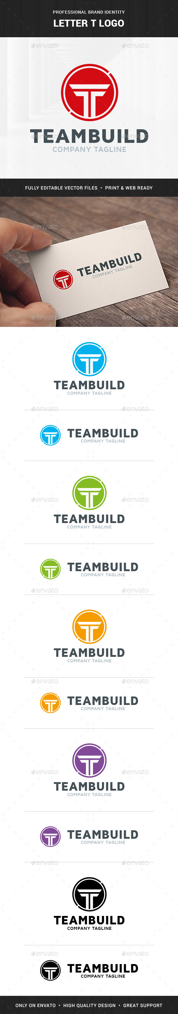 ThemeBuild - Letter T Logo - Letters Logo Templates