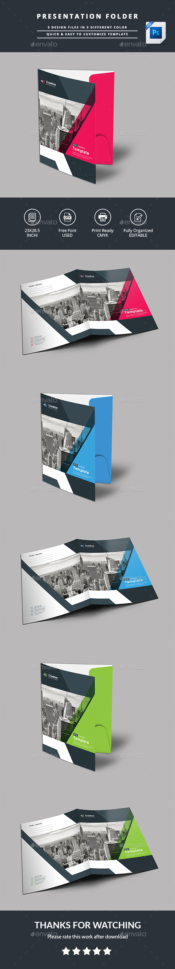 Presentation folder - Stationery Print Templates