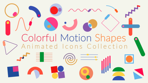 Colorful Motion Shapes - VideoHive 22319409