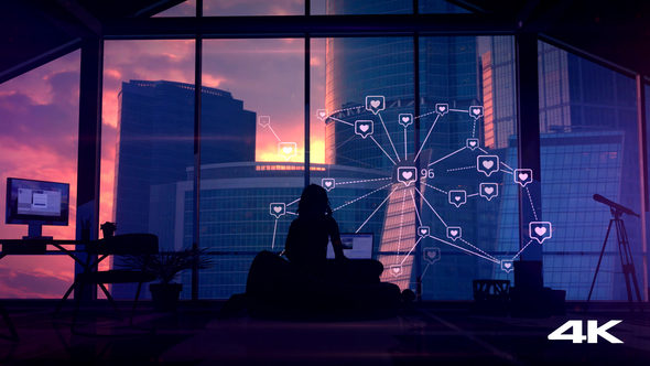 Social Connections And Communication, Infographics alt