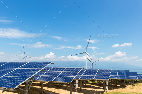 clean energy with clear sky Stock Photo by chuyu2014 | PhotoDune