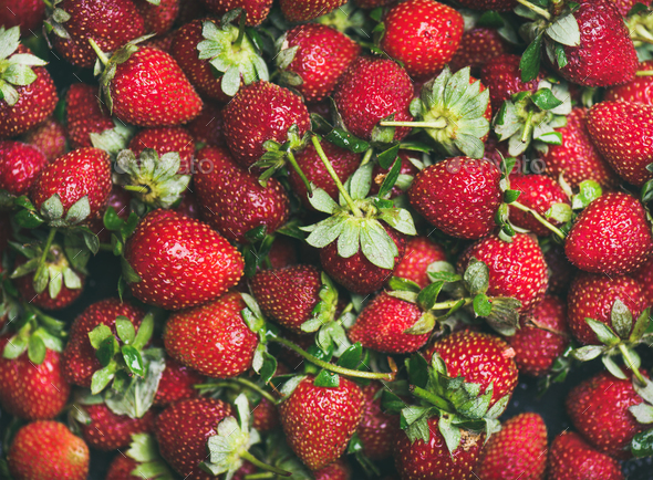 Fresh strawberry texture, wallpaper and background Stock Photo by sonyakamoz