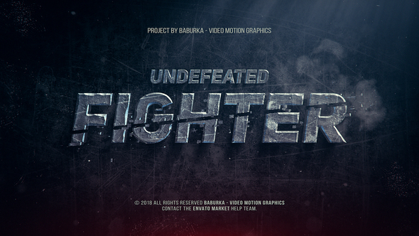 Undefeated Fighter - VideoHive 22322067