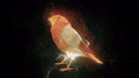 The Abstract Bullfinch Bird 4k alt