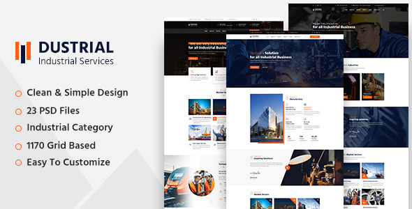 Dustrial - Industrial - ThemeForest 22317184