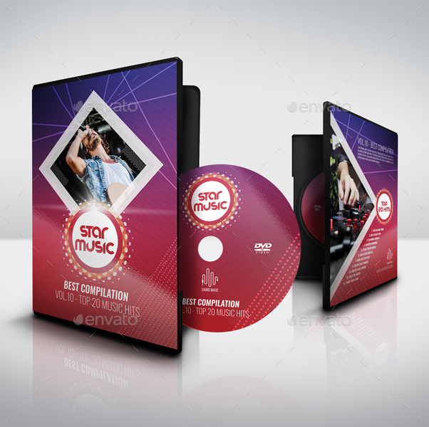 Music DVD Cover and Label Template, Print Templates | GraphicRiver