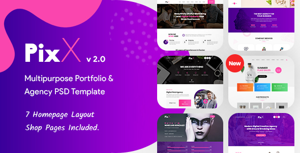 PixX - Multipurpose - ThemeForest 21670290