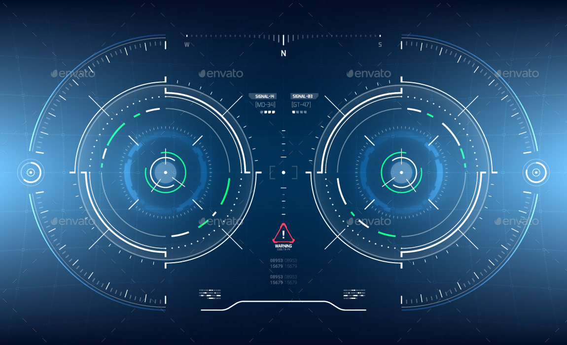 Conceptual 10 Hi Tech Hud Set Vectors Graphicriver