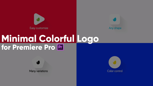 Minimal Colorful Logo for Premiere Pro