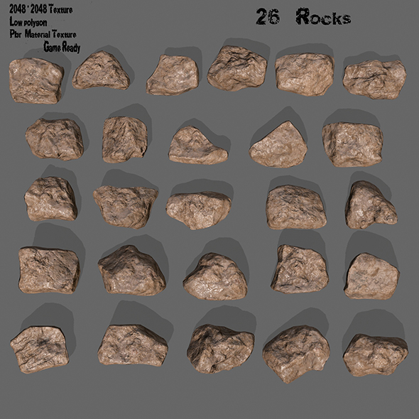 mars rocks - 3Docean 22326029