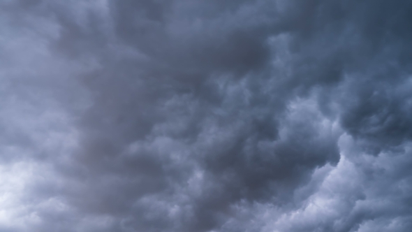 Gray Storm Clouds Moving in the Sky. . Thunderstorm Cyclone. Curly ...