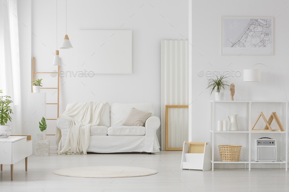 Simple white living room interior Stock Photo by bialasiewicz | PhotoDune