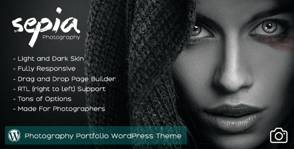 Sepia - Photography Portfolio WordPress Theme - Photography Creative