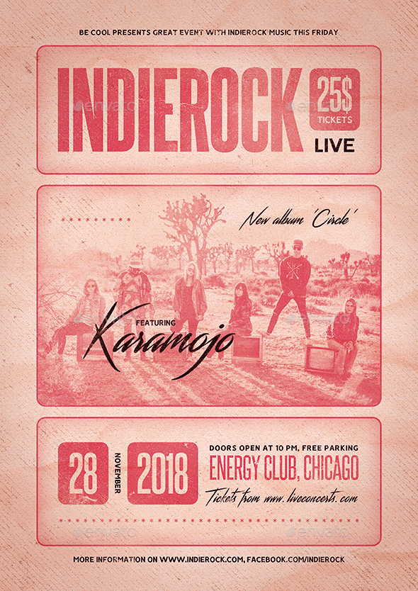 Indie Flyer/Poster - Concerts Events
