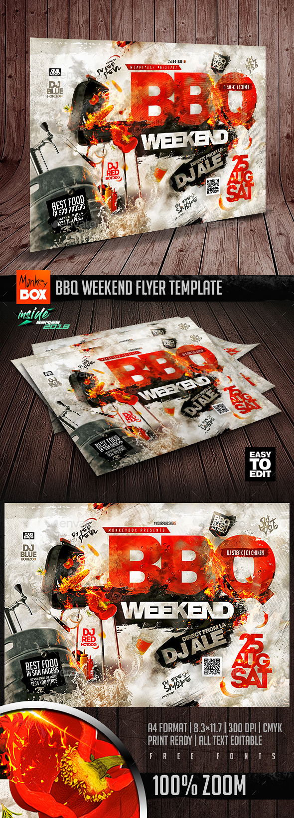 BBQ Weekend Flyer Template