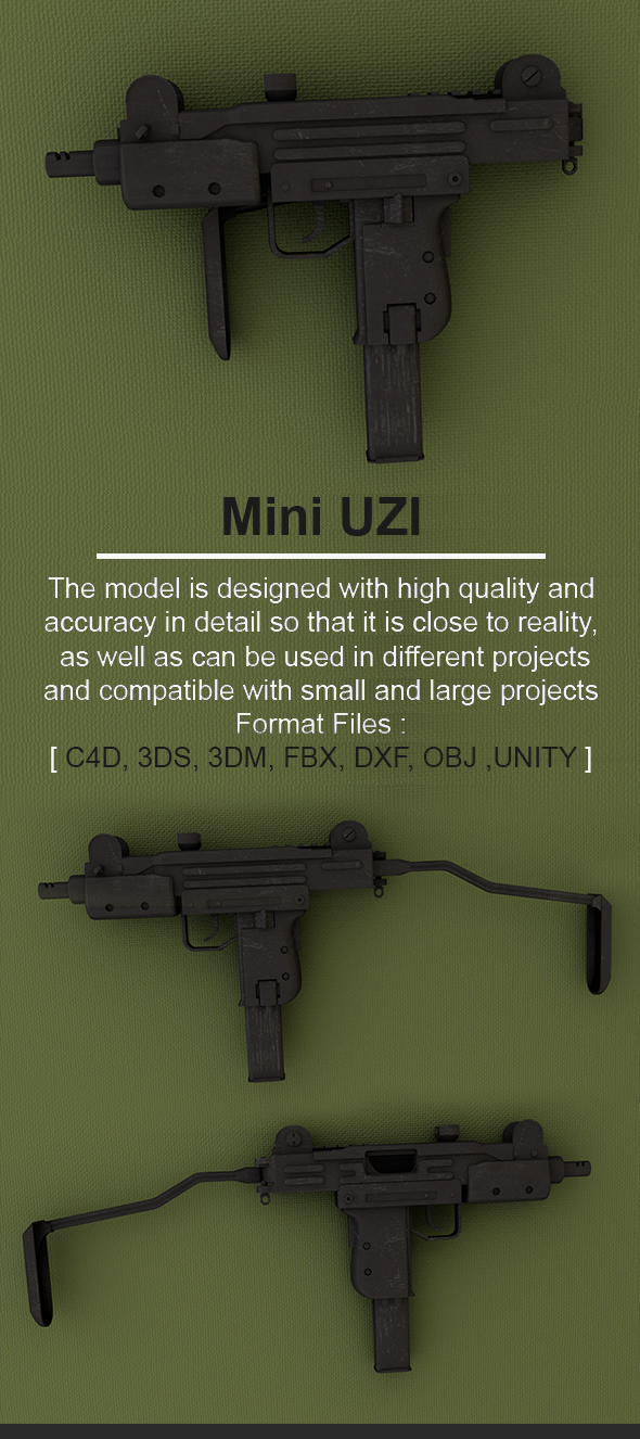 Mini UZI - 3Docean 22332098