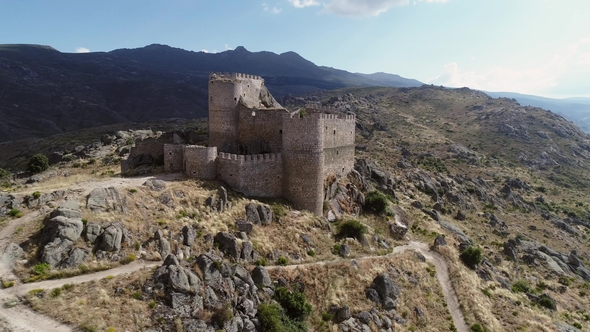 Castle Aunqueospese in Avila Castile Leon Spain alt