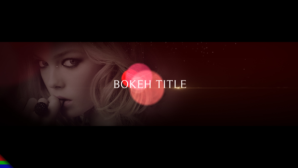 Bokeh Titles - VideoHive 12700529