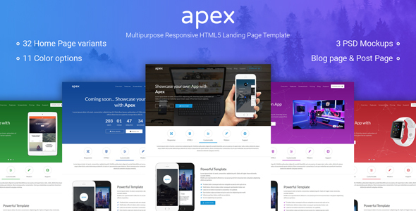 Special Apex - Multipurpose App Landing Page HTML5 Template
