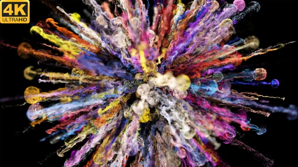 Colorful Powder Explosion