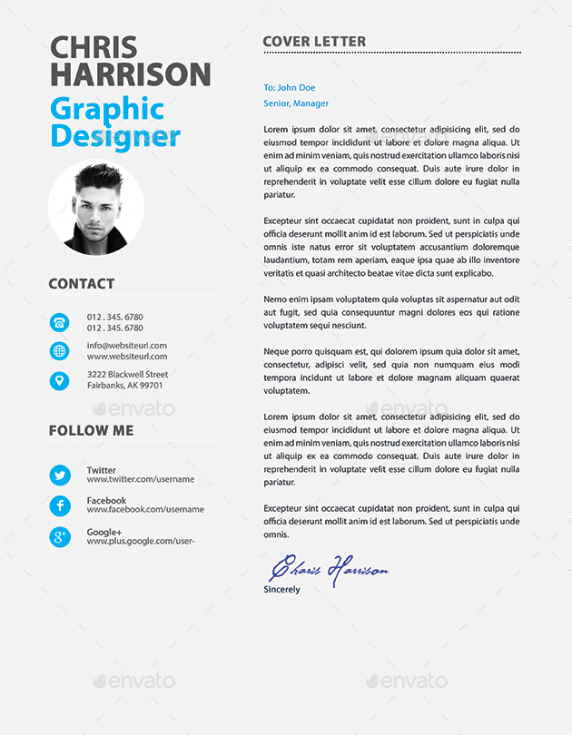 Resume Bundle 3 in 1, Print Templates | GraphicRiver