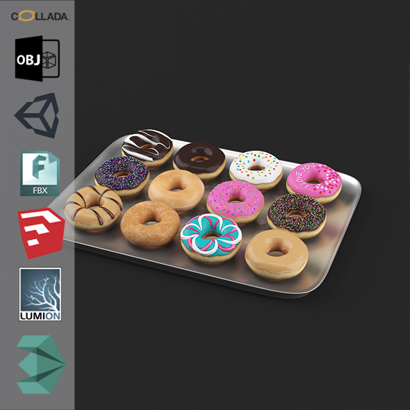 Donuts Pack1 - 3Docean 22336986