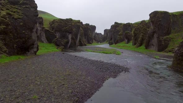 Unique Landscape of Fjadrargljufur in Iceland alt