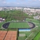 Aerial Small Stadium in the City Without People From Above - VideoHive Item for Sale