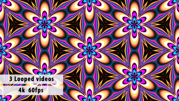 A Kaleidoscopic Pattern - Background Looped Pack 1